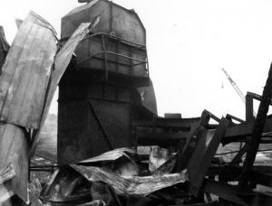 Débris du convoyeur du moulin de Kedgwick