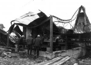 The Collapsed Roof of the Barker Building