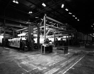 Dry End of Number 8 Paper Machine in 1971