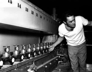 Worker at the Maine Fraser Mill