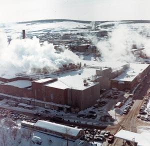 Aerial View of the Madawaska Maine Fraser Mill