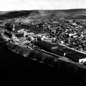 Aerial View of the Madawaska Maine Fraser Mill