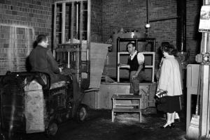 Visiteurs lors des journées portes ouvertes à l'usine Fraser d'Edmundston