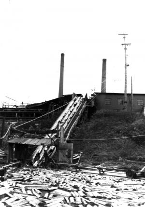 Monte-billes de l'usine de Fraser à Edmundston