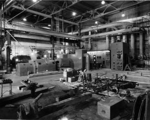 Turbogénératrice dans la centrale thermique de l'usine Fraser d'Edmundston
