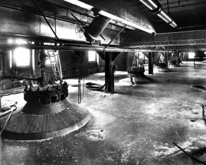 Plancher de la blanchisserie de l'usine Fraser d'Edmundston