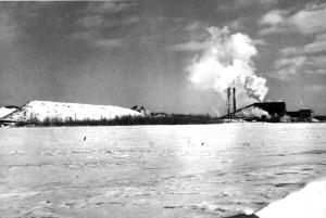 The Edmundston Fraser Mill  in Winter