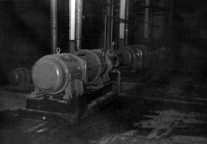 Pumps in the Bleaching Room of the Edmundston Fraser Pulp Mill