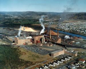 The Edmundston Fraser Pulp Mill in 1965