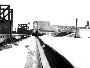 Unloader at the Edmundston Fraser Mill