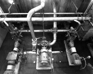 Pompes pour le clarificateur de l'usine Fraser d'Edmundston