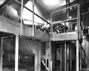 Pipes for  Solid Waste Treatment  Inside the Primary Pump Building