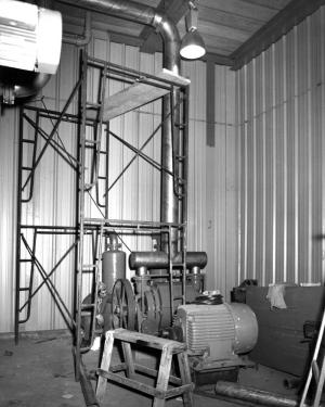 Pompe dans l'immeuble de la pompe primaire de l'usine Fraser d'Edmundston
