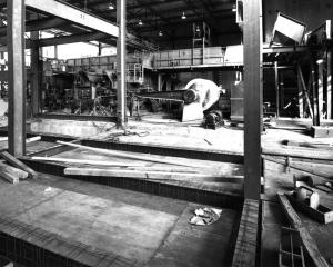 Construction de la  nouvelle salle de pâte mécanique à l'usine Fraser d'Edmundston