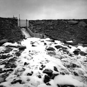 Arrive des eaux uses dans le premier bassin d'puration d'Iroquois