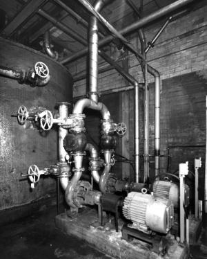 Pompes dans l'installation thermique  l'usine Fraser d'Edmundston