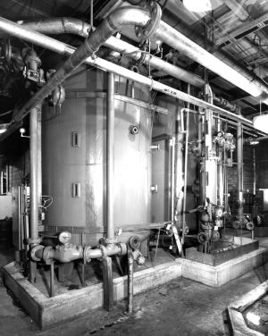 Déminéralisateur dans l'installation thermique à l'usine Fraser d'Edmundston