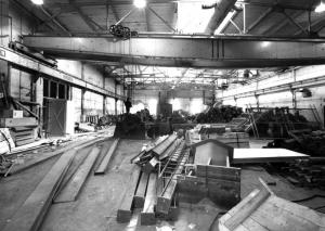 Construction de l'atelier d'usinage  l'usine Fraser d'Edmundston