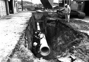 Pipes for Transporting Liquid Waste to the Iroquois Retention Basin