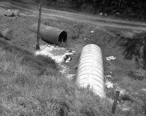 Construction du pipeline vers le bassin d'puration d'Iroquois