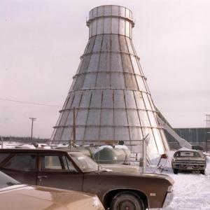 Incinrateur  dchets  la scierie Fraser de Plaster Rock