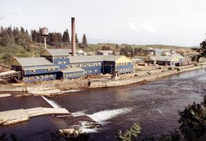 The Plaster Rock Fraser Sawmill in 1970