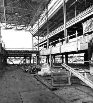 Construction de l'atelier de lavage  l'usine Fraser d'Edmundston