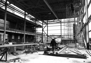 Construction de l'atelier de lavage  l'usine Fraser d'Edmundston