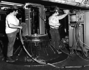 Inspection inside the Digester