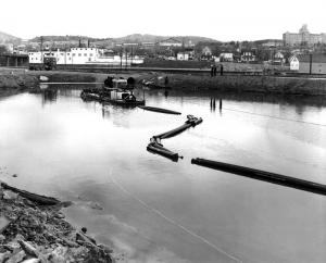 Clean-up of the Madawaska River in 1978