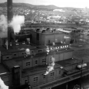 The Edmundston Fraser Pulp Mill in 1971
