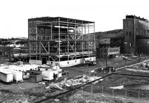 Construction de l'atelier de lavage et triage  l'usine Fraser d'Edmundston