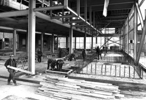 Construction de l'atelier de lavage et triage à l'usine Fraser d'Edmundston