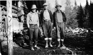 Loggers at First Lake Camp