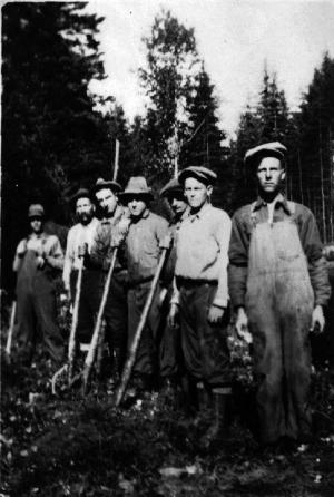 Loggers Equipped with Peavies