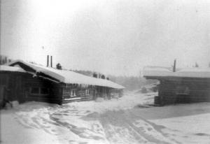 Camp Near  Belone Brook during Wintertime
