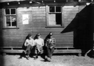 Loggers in Front of Camp 48