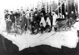 Forest Workers in Winter