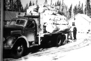 A  Loaded  Truck at  Baisley Camp