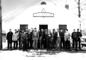 Men in Front of the Employment Office