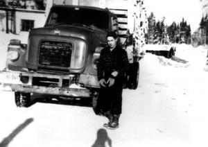 Mr. Bernier in Front of a Truck