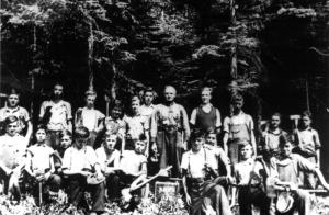 Loggers on a Private Woodlot in Saint Basile