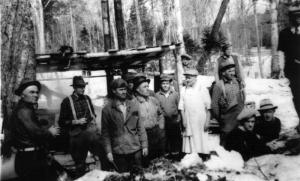 Group of Loggers and a Cook