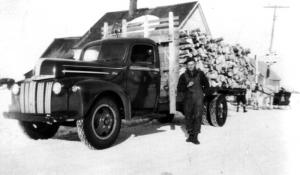 Camion Caldwell dans le village de Saint-Jacques
