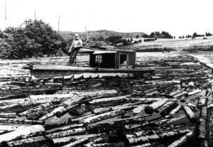 Tugboat on the Madawaska River