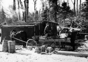 Wagon Carrying the  Loggers'  Meals