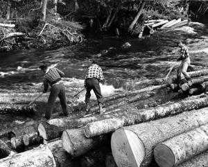 Log Drivers on Little Tobique River