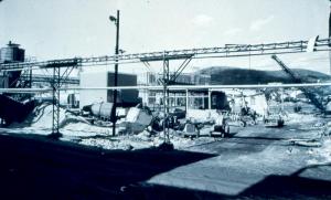 Dismantling of the Old Wood Room to Make Place for the Primary Pump Building at the Edmundston Fraser Mill