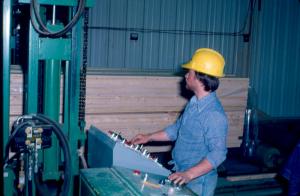 Packing Lumber at the Planer Mill of the Kedgwick Sawmill