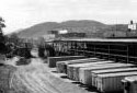 Construction du hangar des trains